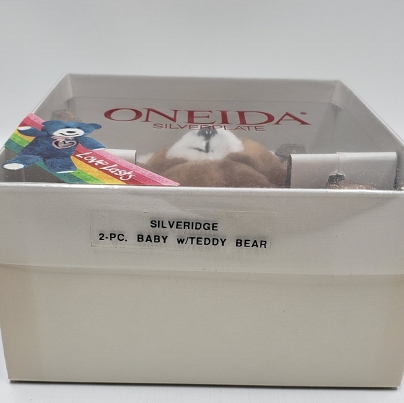Oneida Community Silver Plate Baby Bear with Spoon and Fork in Box - Picture 8 of 11